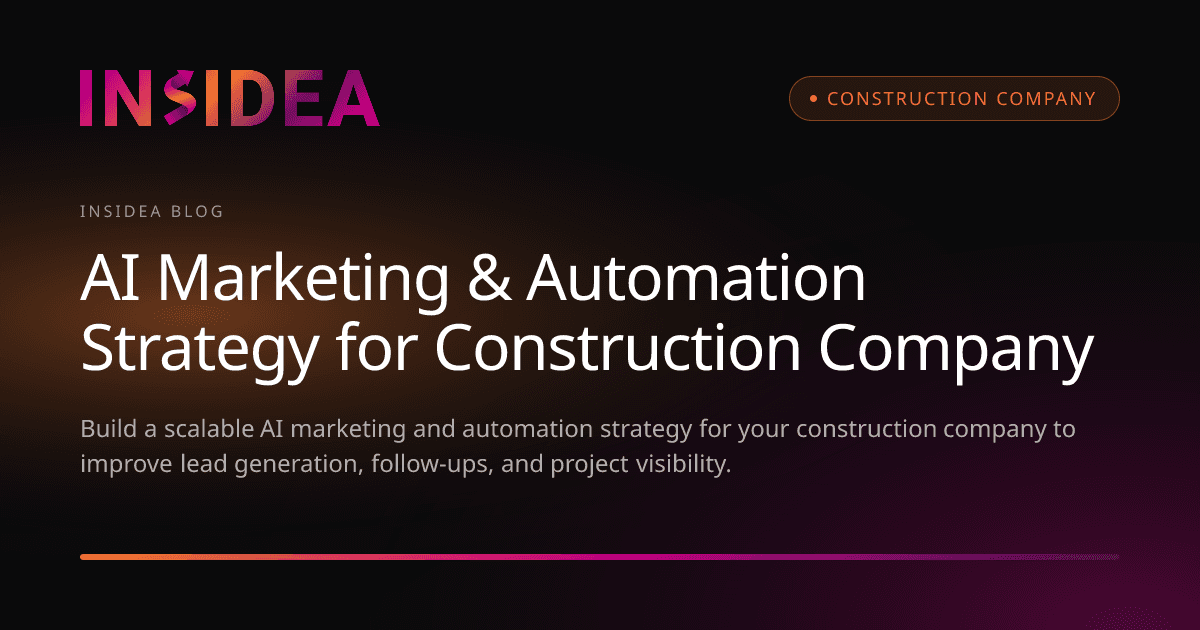 AI Marketing & Automation Strategy for Construction Company