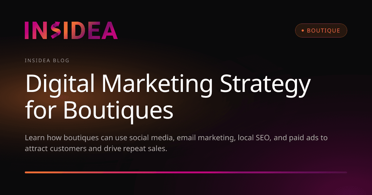 Digital Marketing Strategy for Boutiques