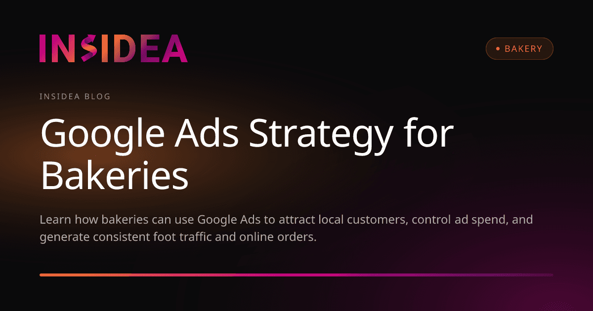 Google Ads Strategy for Bakeries