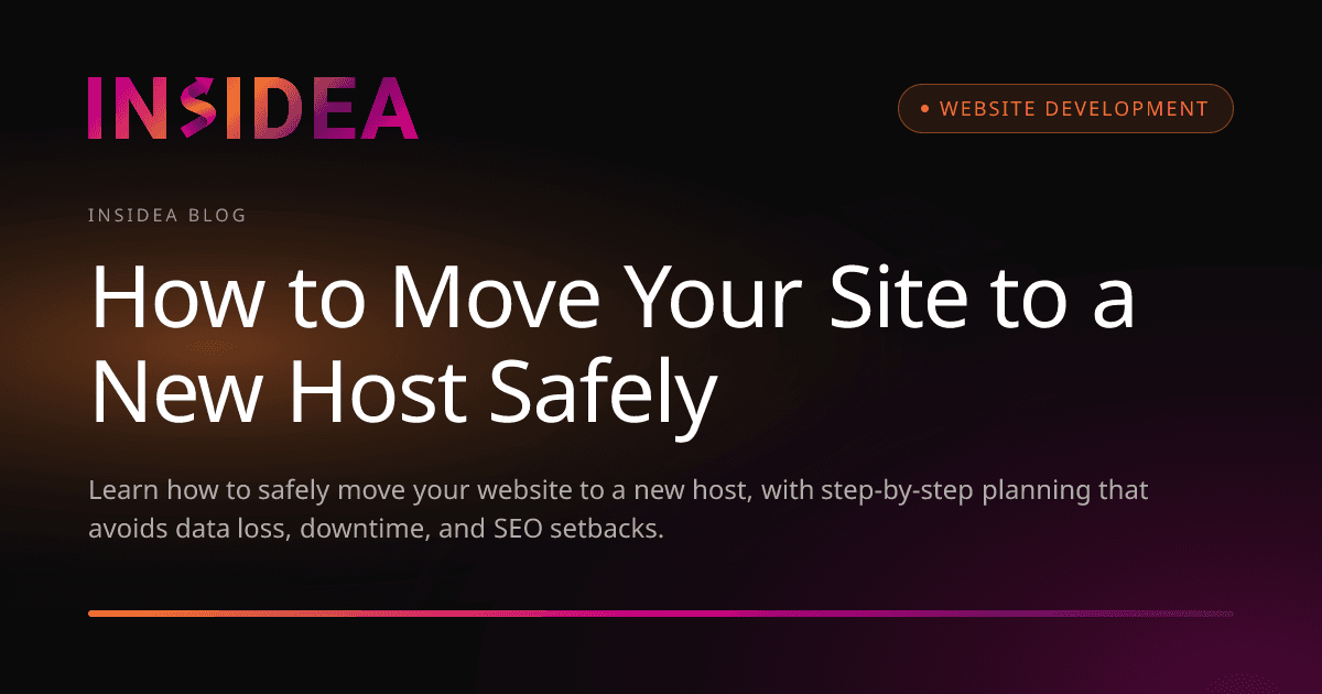 How to Move Your Site to a New Host Safely