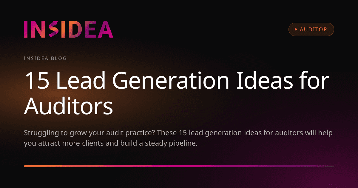 15 Lead Generation Ideas for Auditors