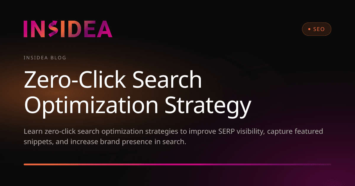 Zero-Click Search Optimization Strategy