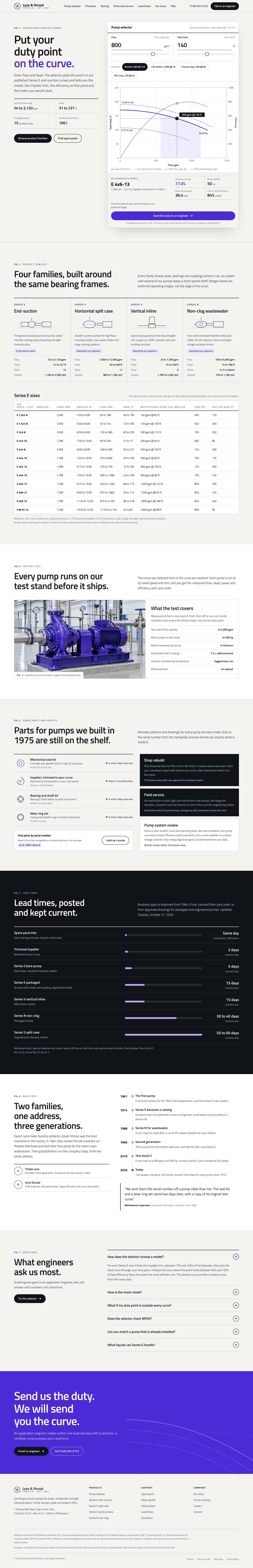 Lyne & Strood concept homepage, desktop