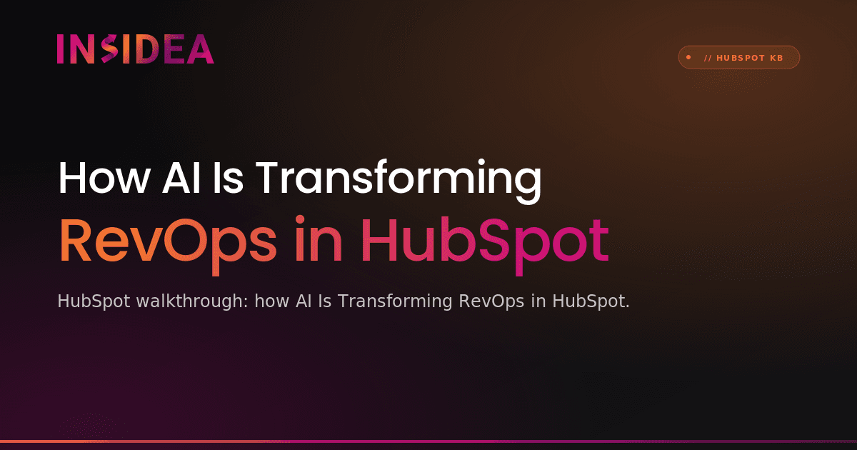 How AI Is Transforming RevOps in HubSpot