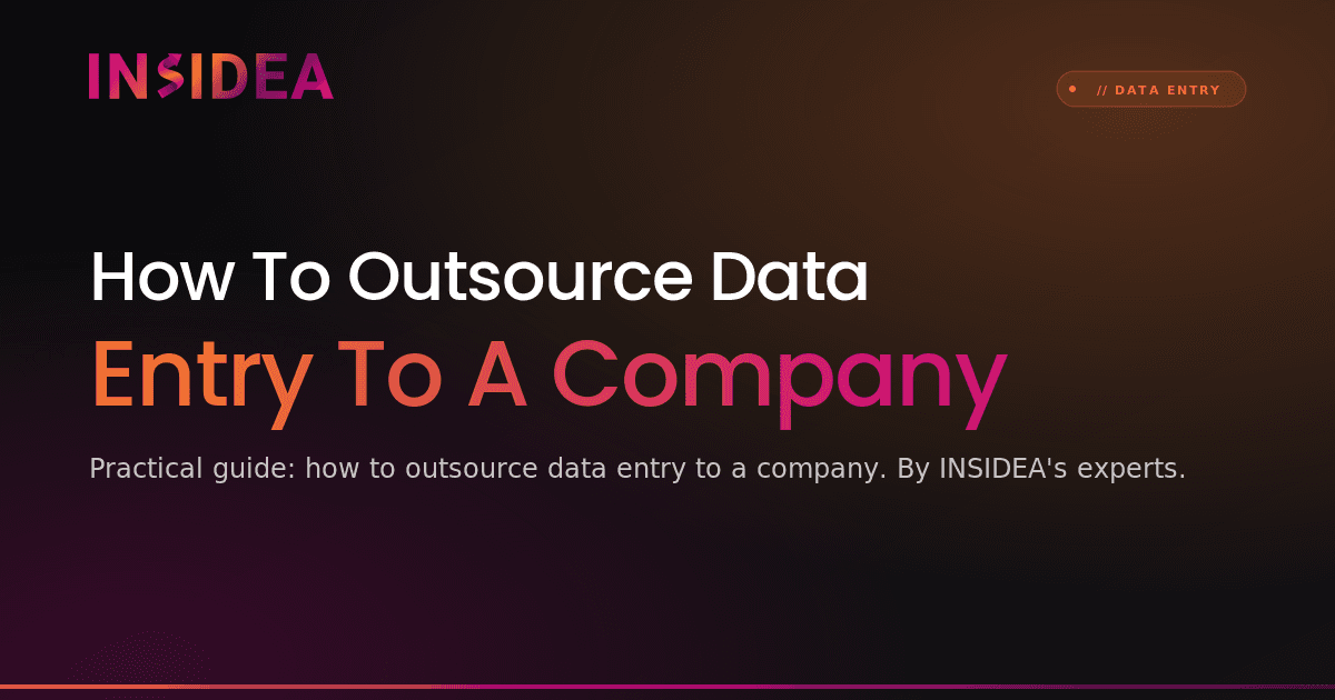 How To Outsource Data Entry To A Company