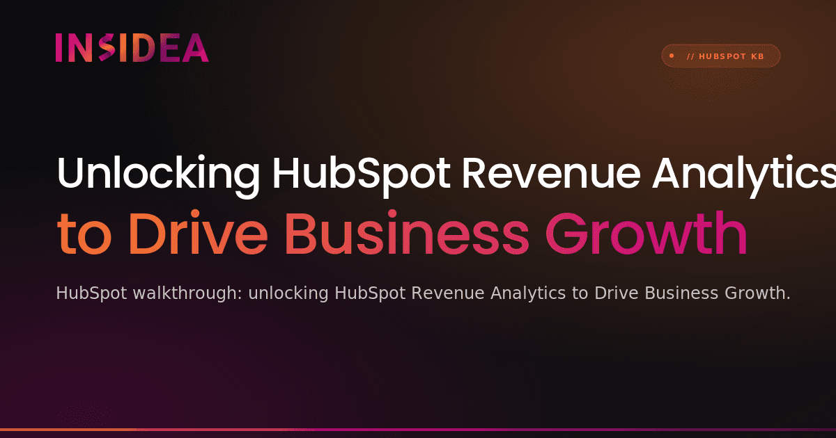 Unlocking HubSpot Revenue Analytics to Drive Business Growth