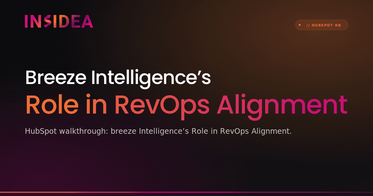 Breeze Intelligence’s Role in RevOps Alignment