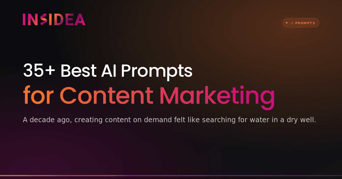 35+ Best AI Prompts for Content Marketing