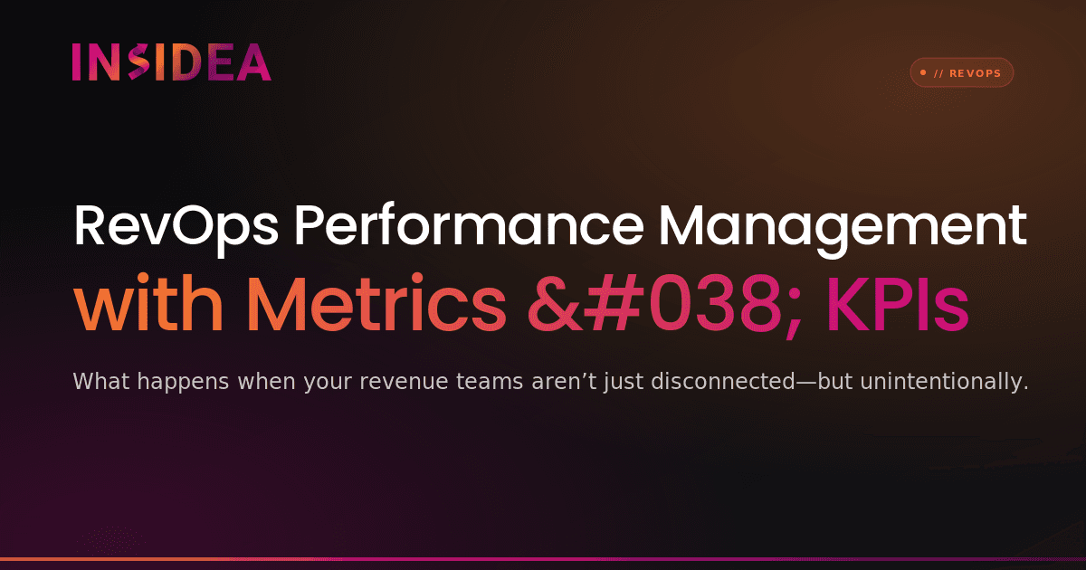 RevOps Performance Management with Metrics & KPIs