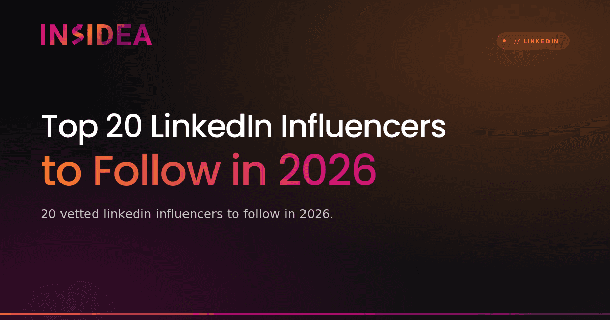 Top 20 LinkedIn Influencers to Follow in 2026