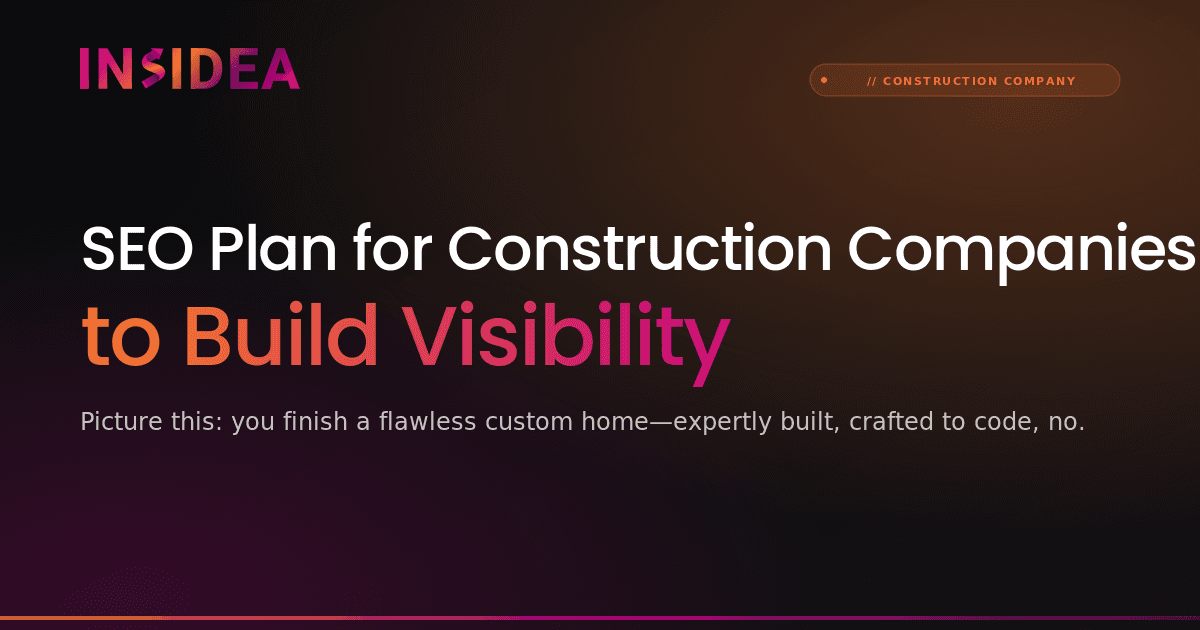 SEO Plan for Construction Companies to Build Visibility