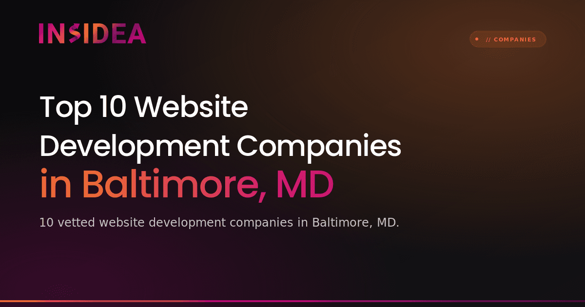 Top 10 Website Development Companies in Baltimore, MD
