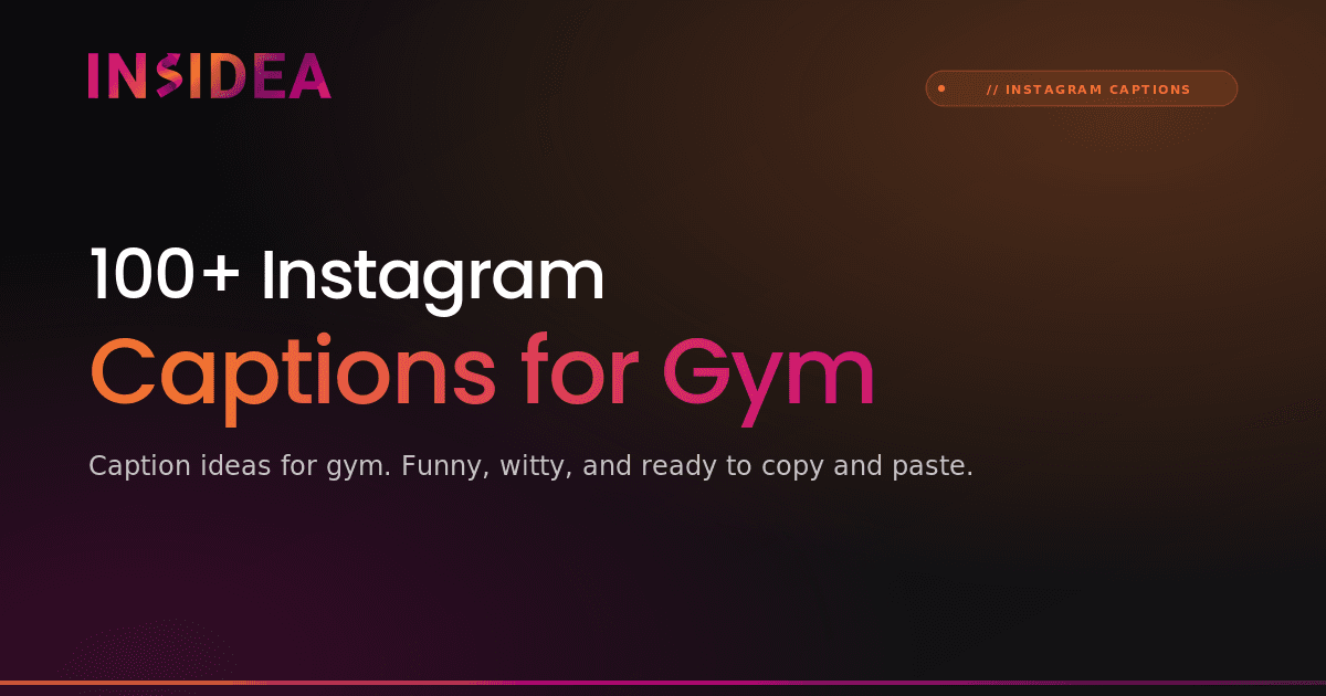 100+ Instagram Captions for Gym