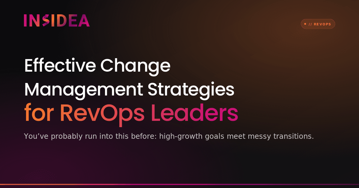 Effective Change Management Strategies for RevOps Leaders