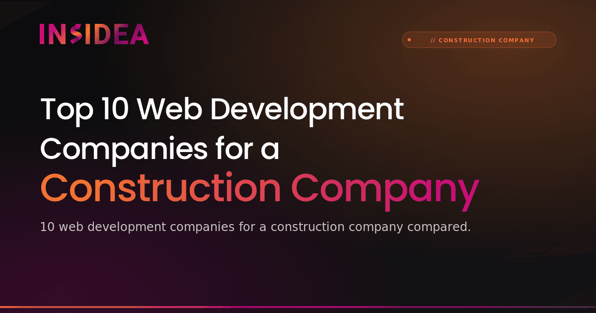 Top 10 Web Development Companies for a Construction Company