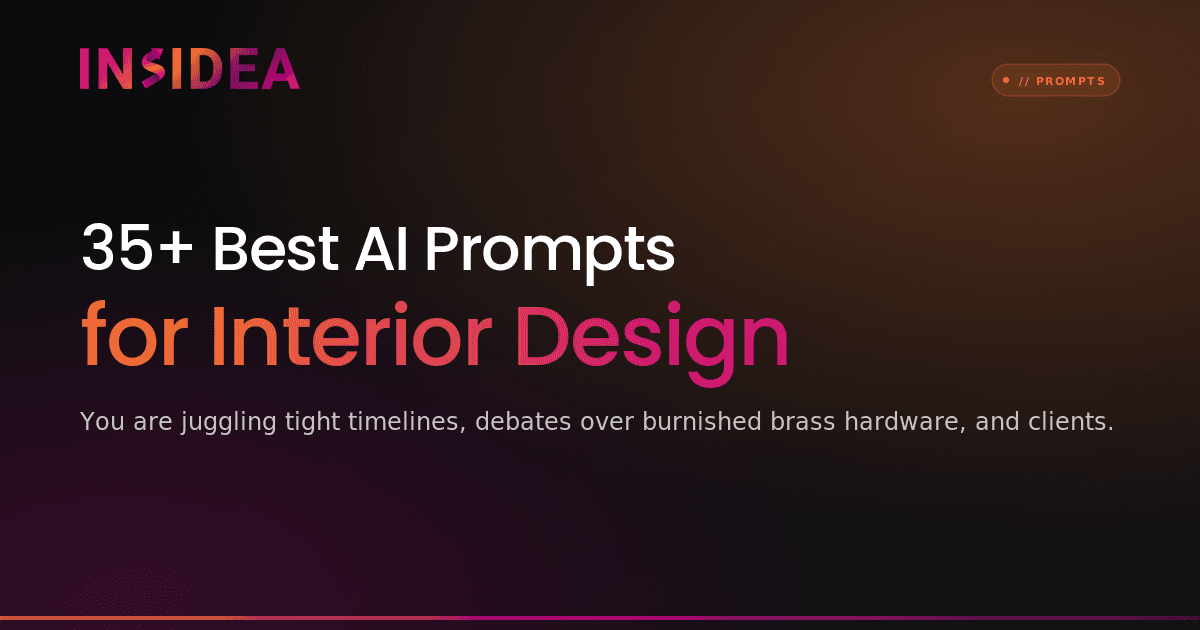 35+ Best AI Prompts for Interior Design