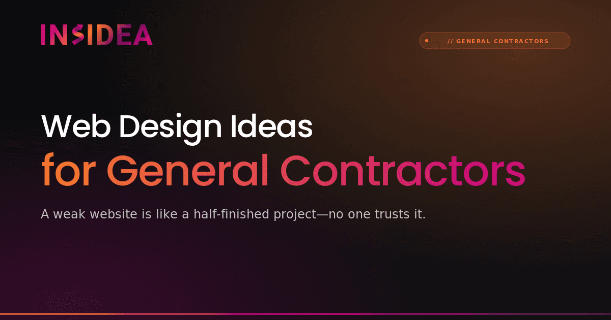 Web Design Ideas for General Contractors