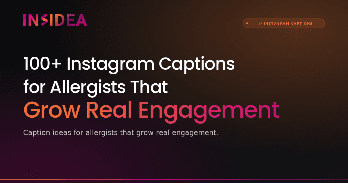 100+ Instagram Captions for Allergists That Grow Real Engagement