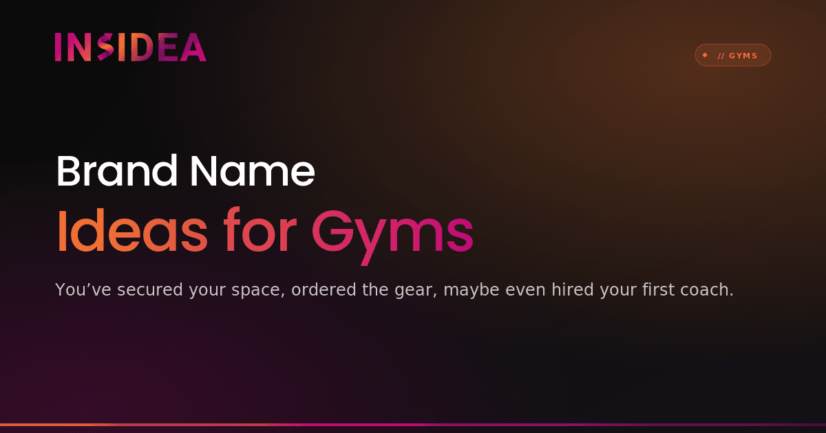 Brand Name Ideas for Gyms