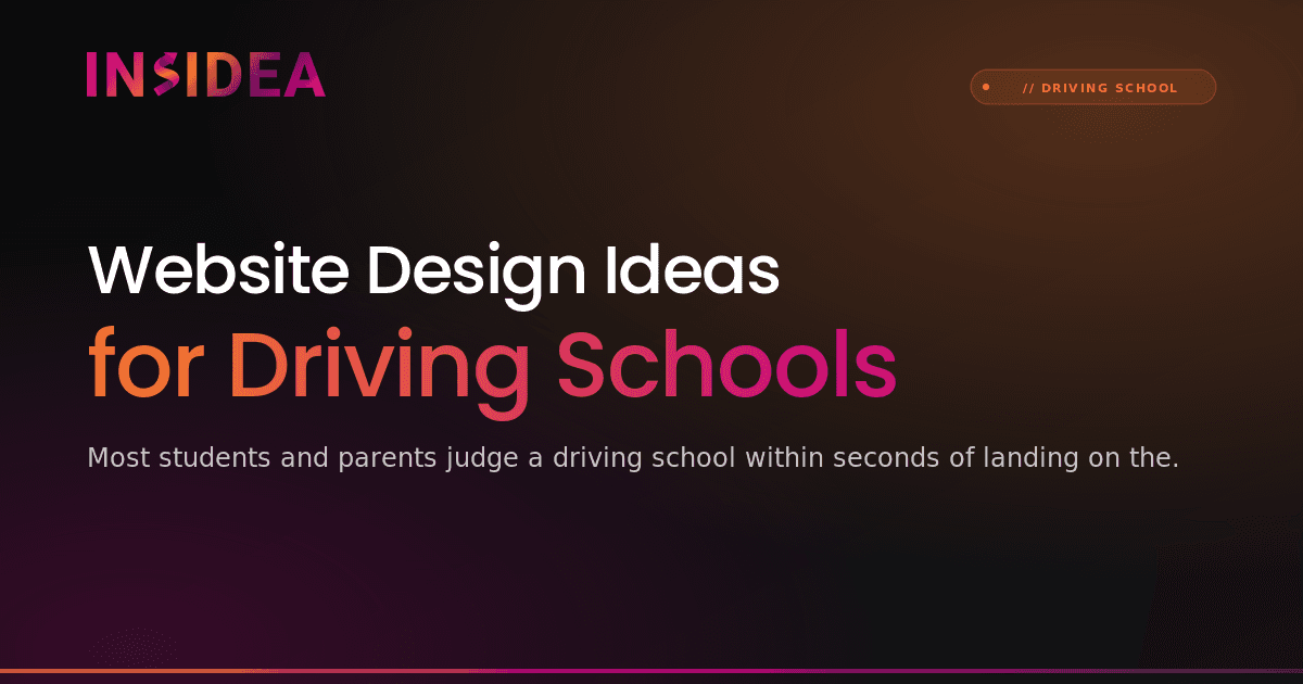 Website Design Ideas for Driving Schools