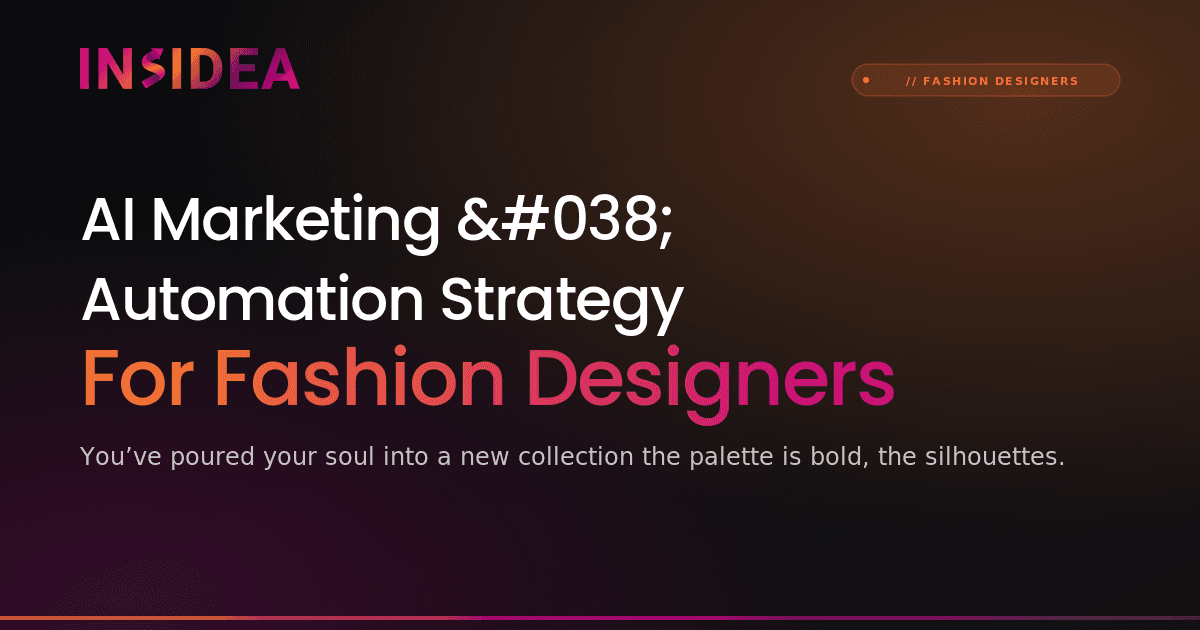 AI Marketing & Automation Strategy For Fashion Designers