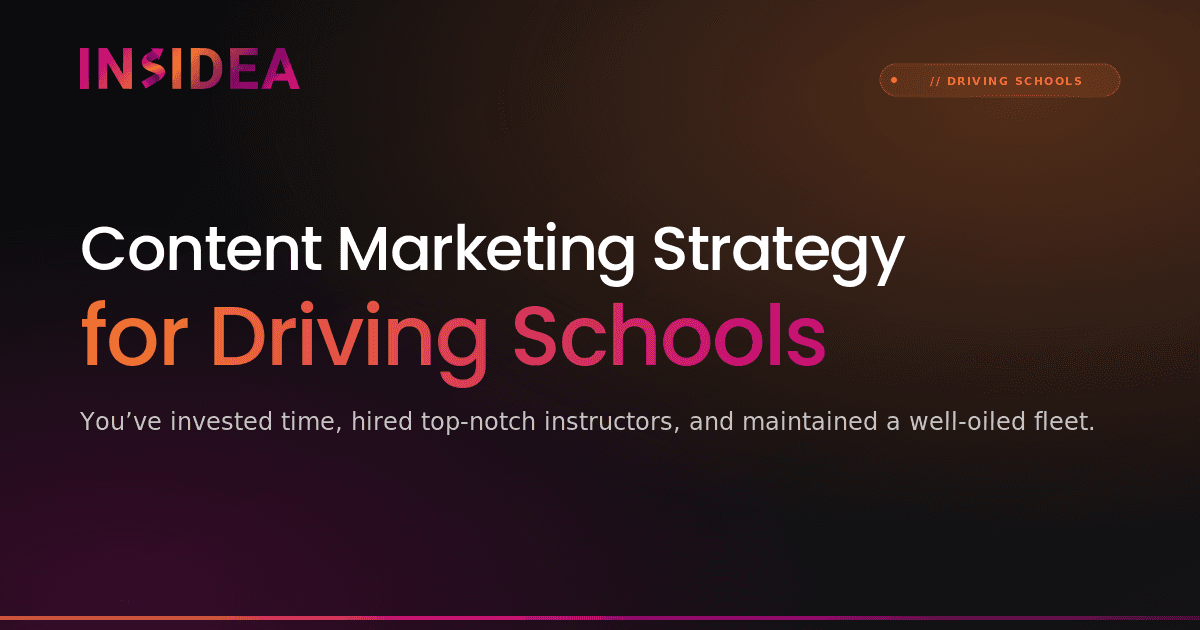 Content Marketing Strategy for Driving Schools