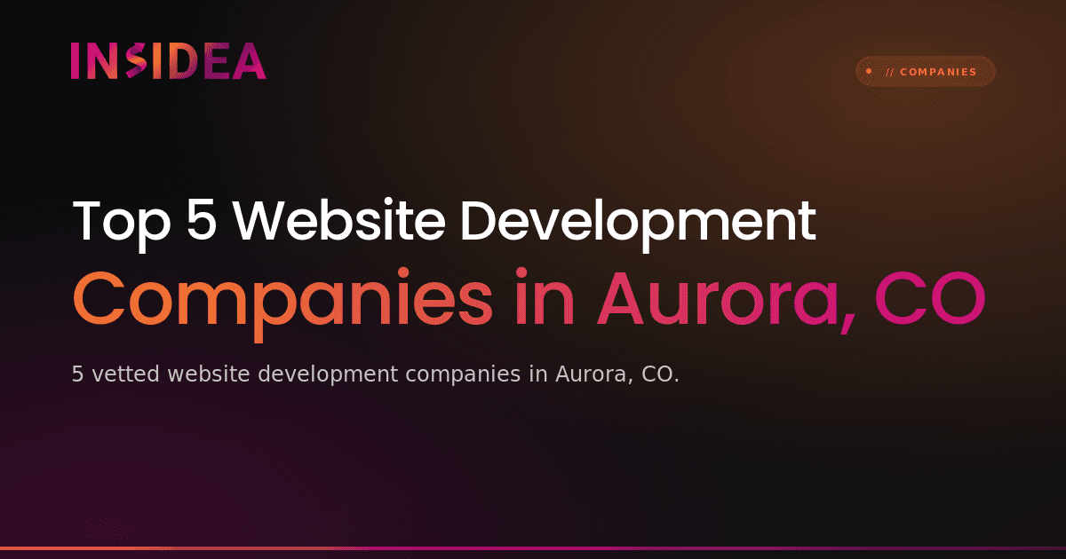 Top 5 Website Development Companies in Aurora, CO