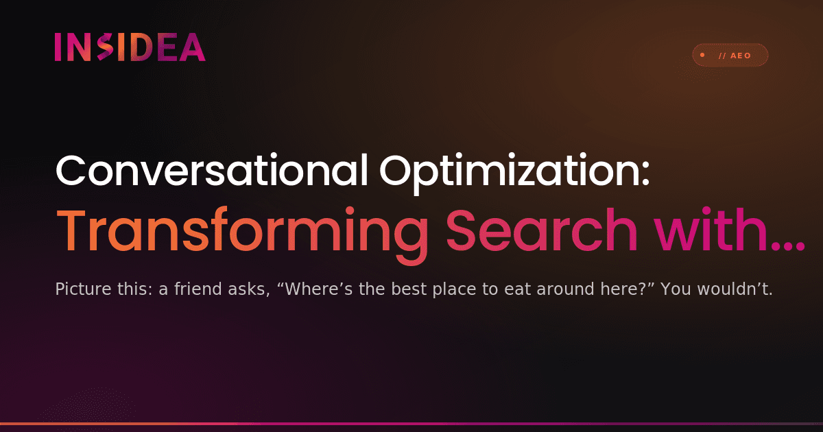 Conversational Optimization: Transforming Search with Dialogue-Centric Content