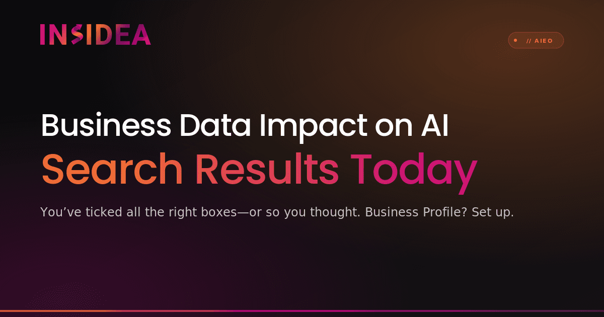 Business Data Impact on AI Search Results Today