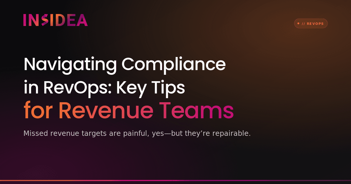 Navigating Compliance in RevOps: Key Tips for Revenue Teams