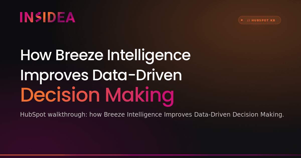 How Breeze Intelligence Improves Data-Driven Decision Making