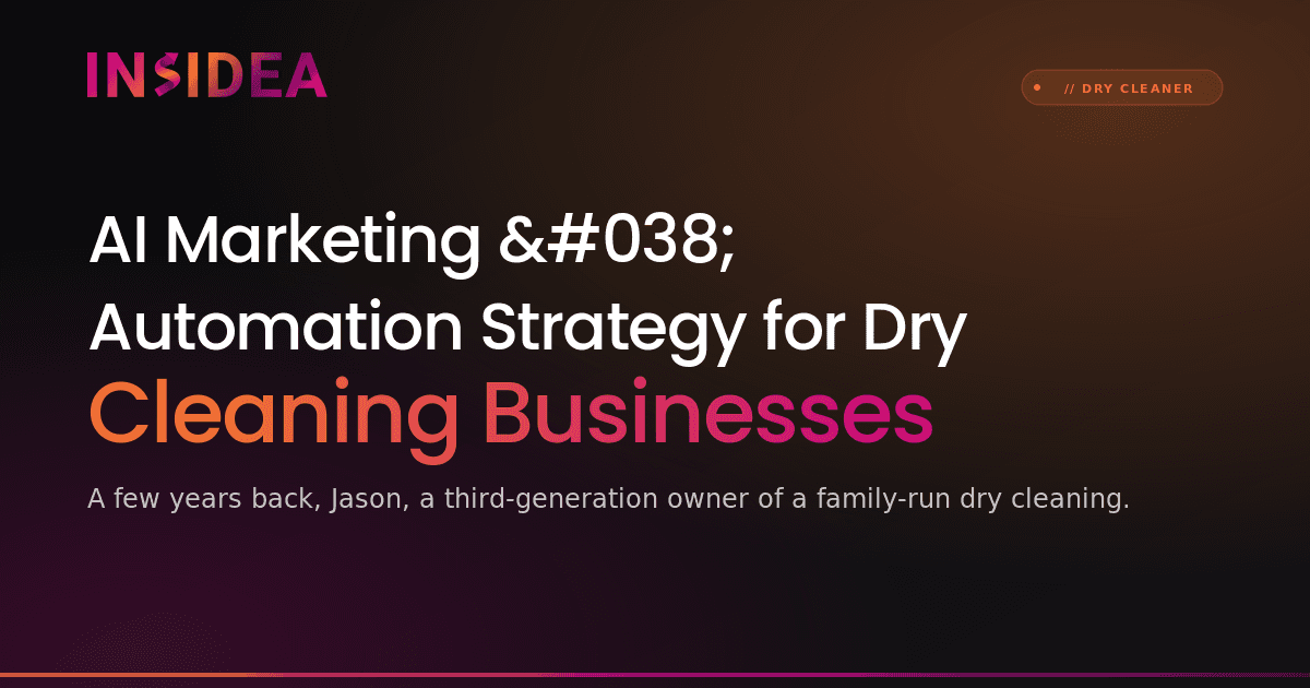 AI Marketing & Automation Strategy for Dry Cleaning Businesses