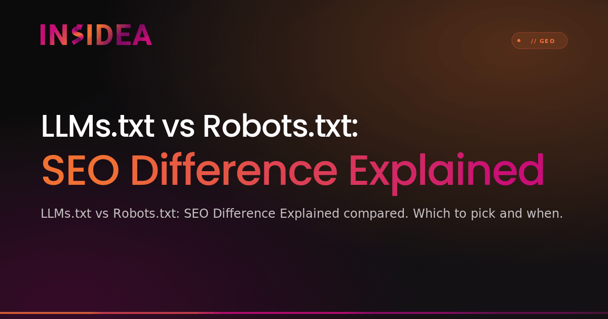 LLMs.txt vs Robots.txt: SEO Difference Explained
