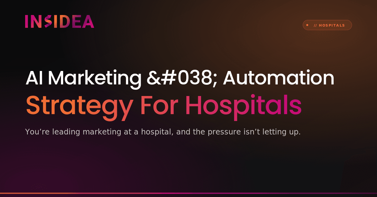 AI Marketing & Automation Strategy For Hospitals