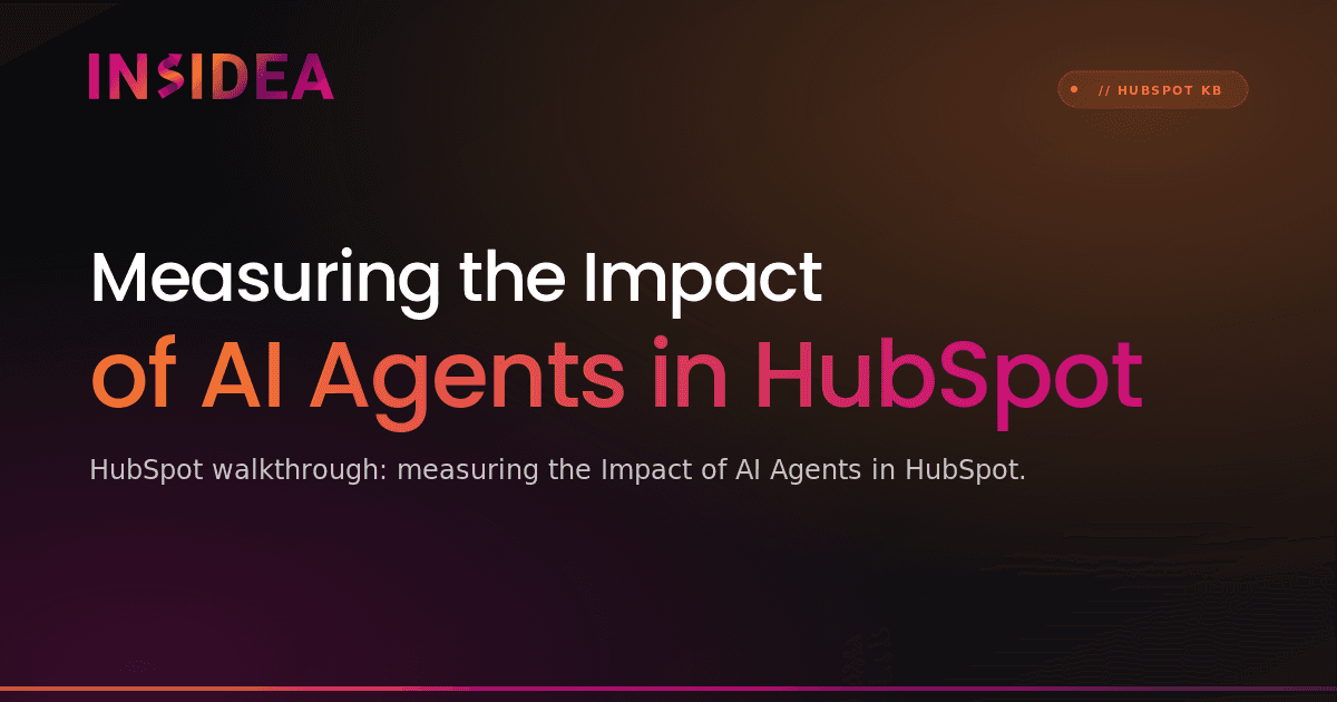 Measuring the Impact of AI Agents in HubSpot