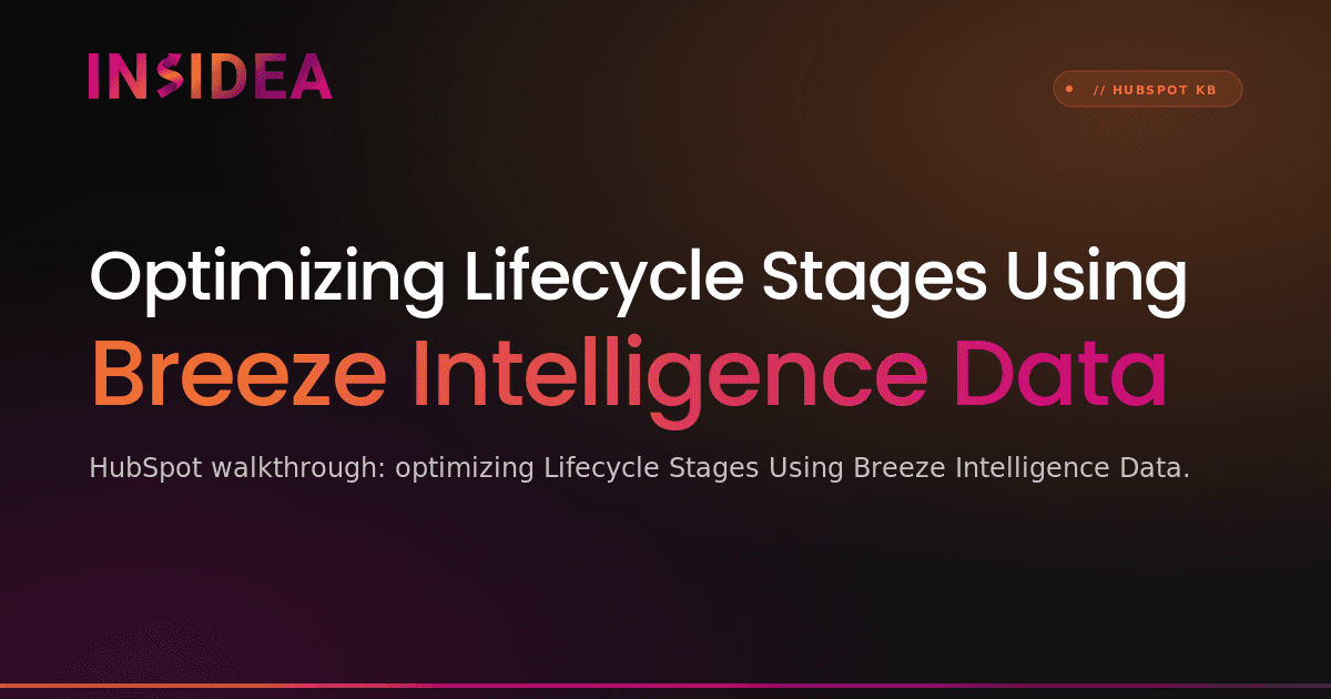 Optimizing Lifecycle Stages Using Breeze Intelligence Data
