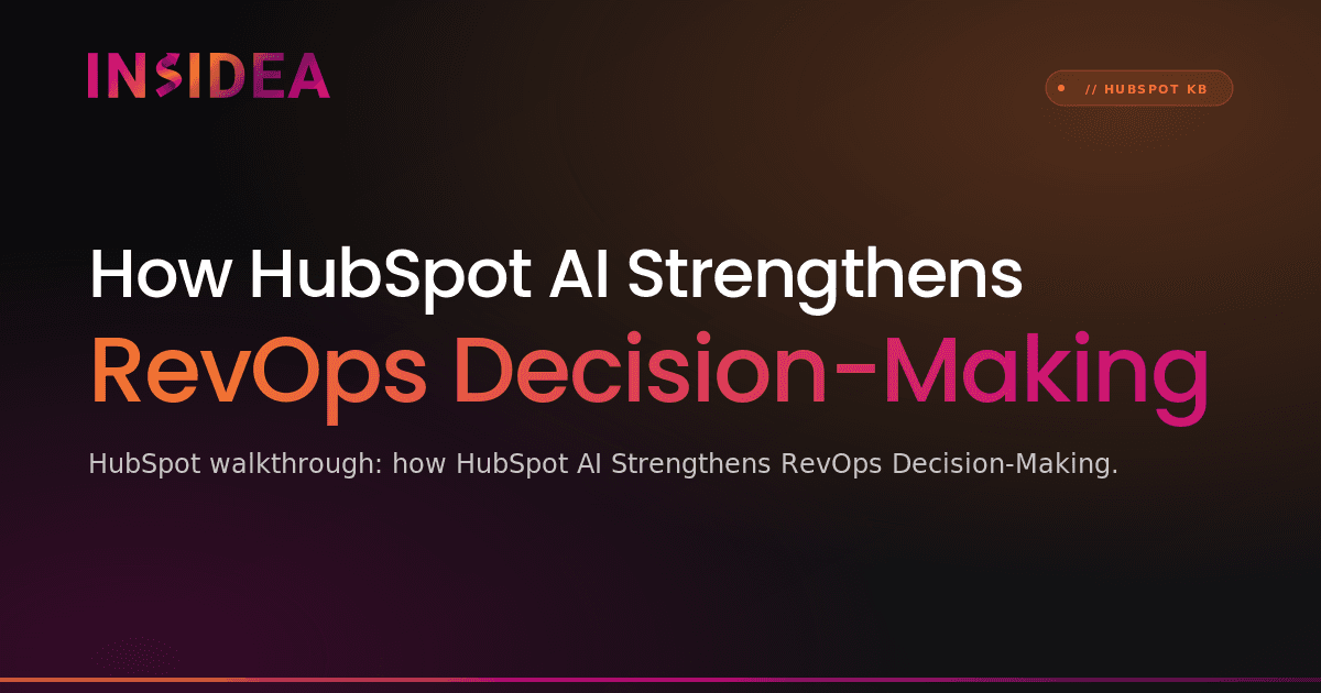 How HubSpot AI Strengthens RevOps Decision-Making