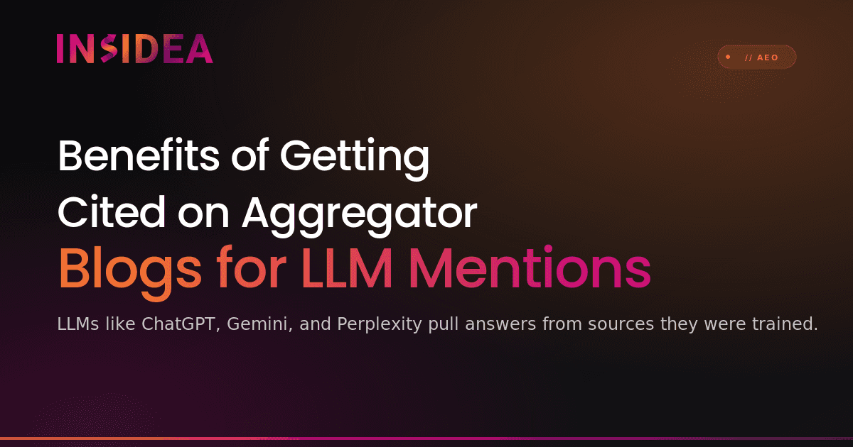 Benefits of Getting Cited on Aggregator Blogs for LLM Mentions