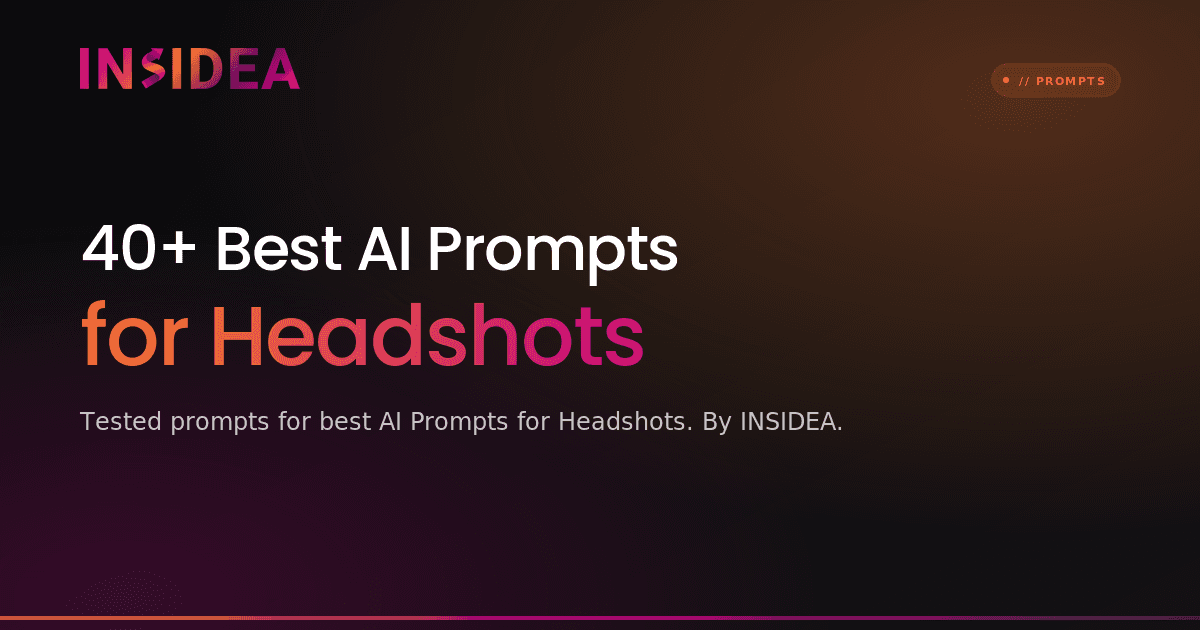 40+ Best AI Prompts for Headshots