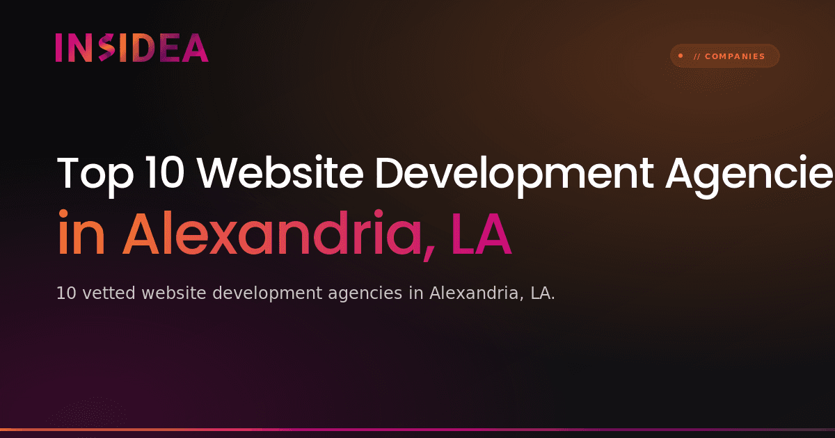 Top 10 Website Development Agencies in Alexandria, LA
