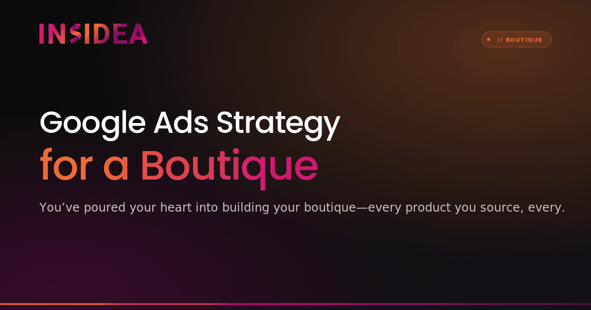 Google Ads Strategy for a Boutique