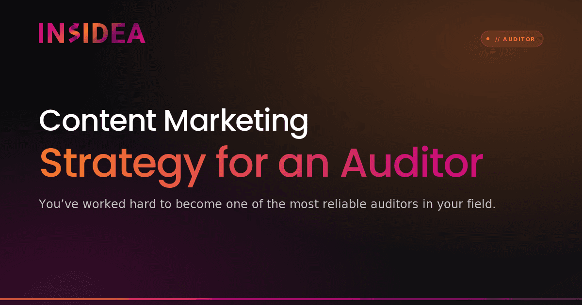 Content Marketing Strategy for an Auditor