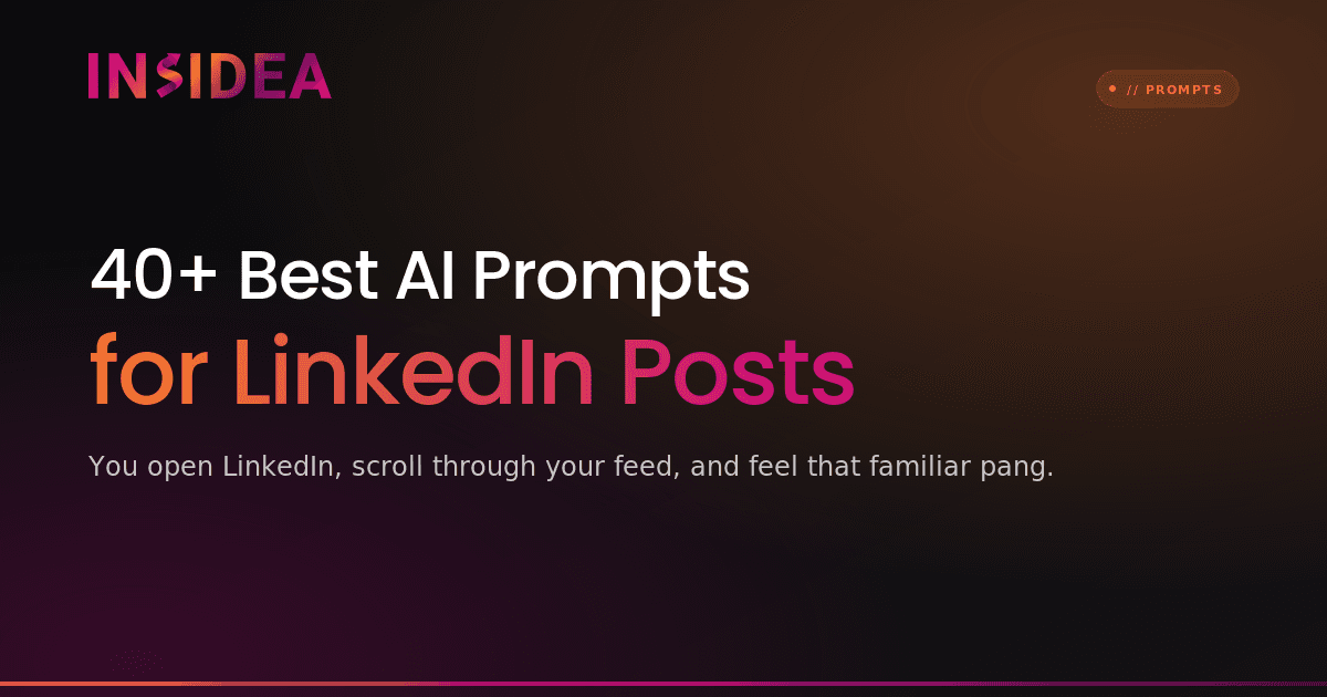 40+ Best AI Prompts for LinkedIn Posts