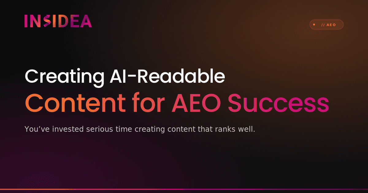 Creating AI-Readable Content for AEO Success