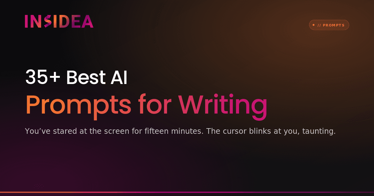 35+ Best AI Prompts for Writing