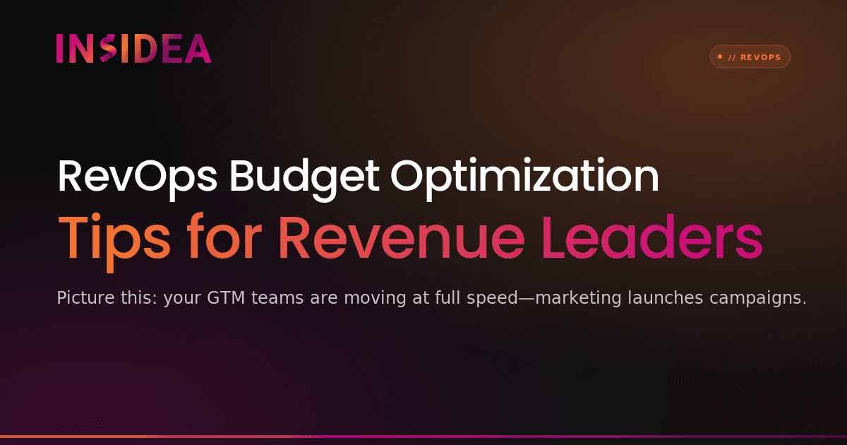 RevOps Budget Optimization Tips for Revenue Leaders