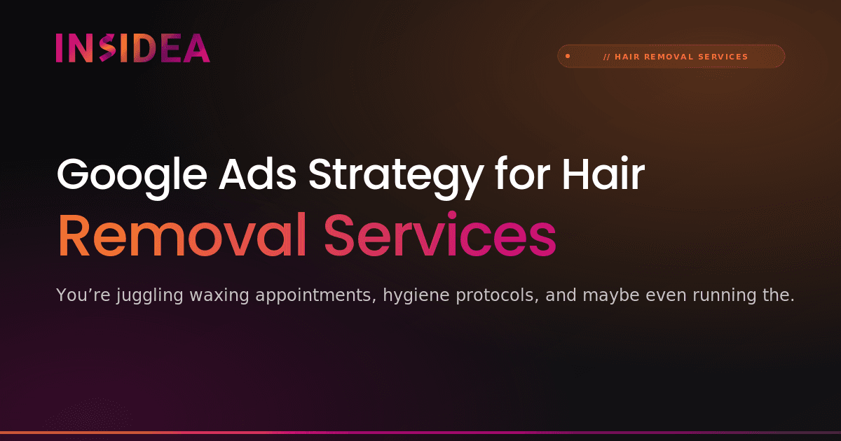 Google Ads Strategy for Hair Removal Services