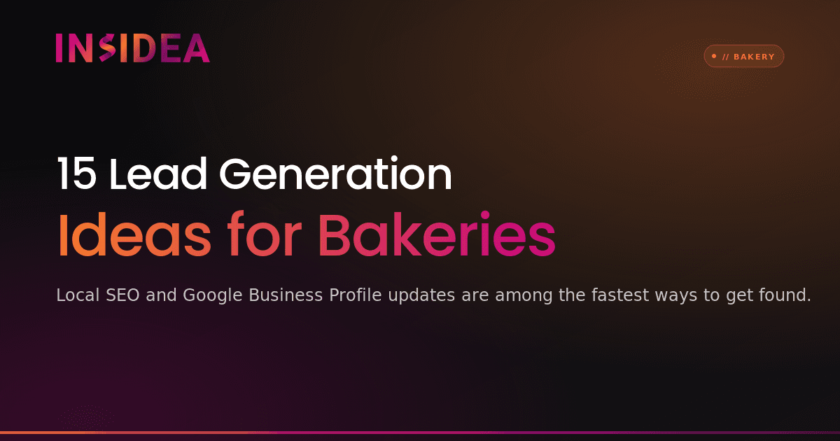 15 Lead Generation Ideas for Bakeries