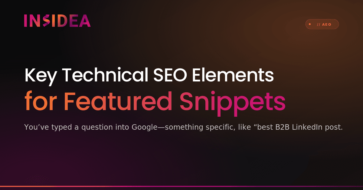 Key Technical SEO Elements for Featured Snippets