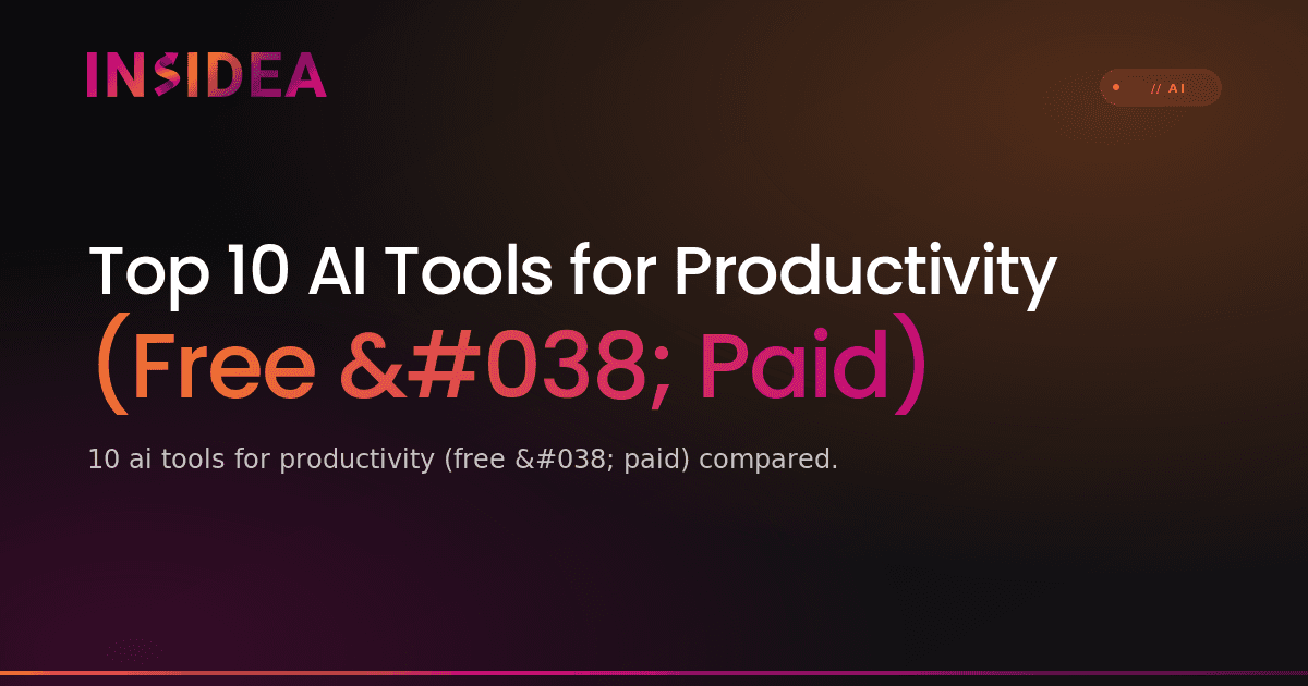 Top 10 AI Tools for Productivity (Free & Paid)